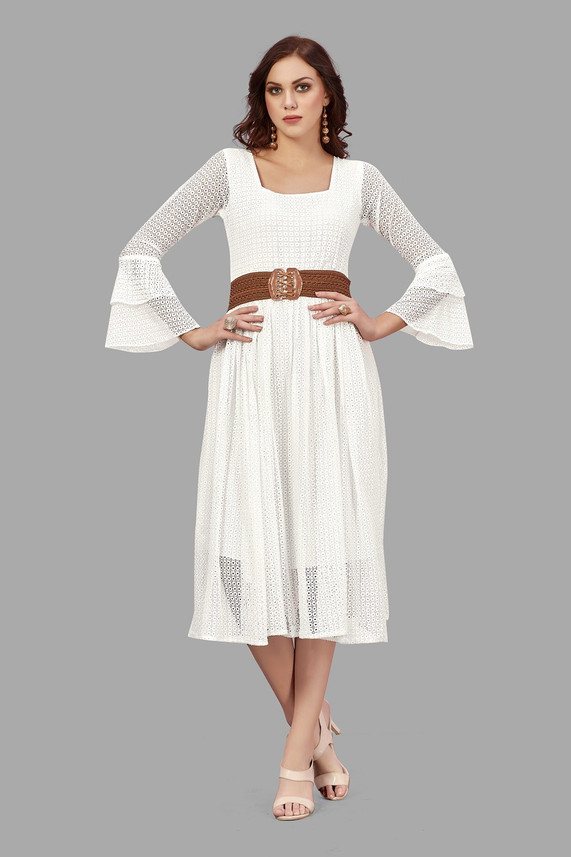 white two piece dress