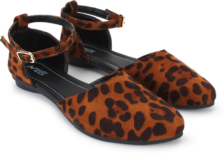 leopard print buckle sandals