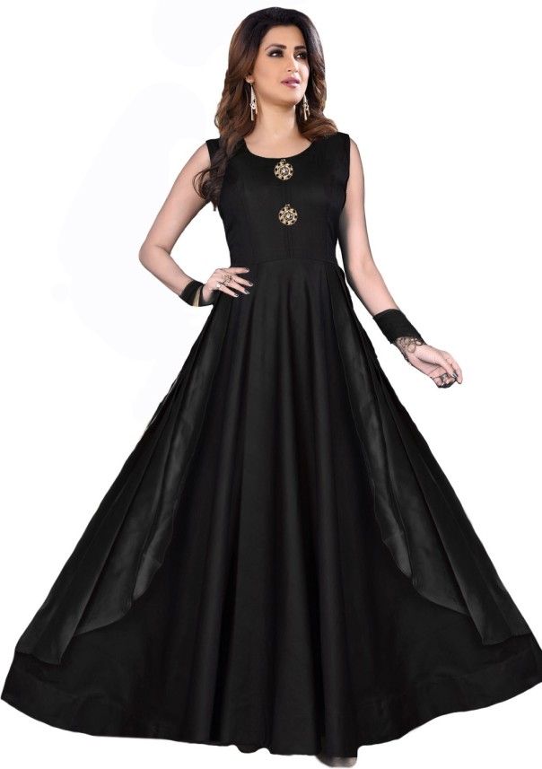 flipkart black gown