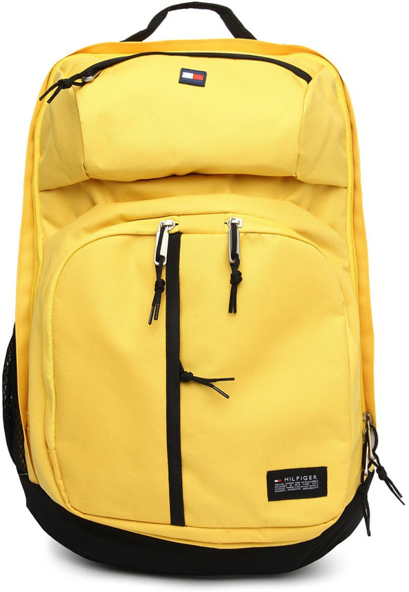 yellow tommy hilfiger backpack