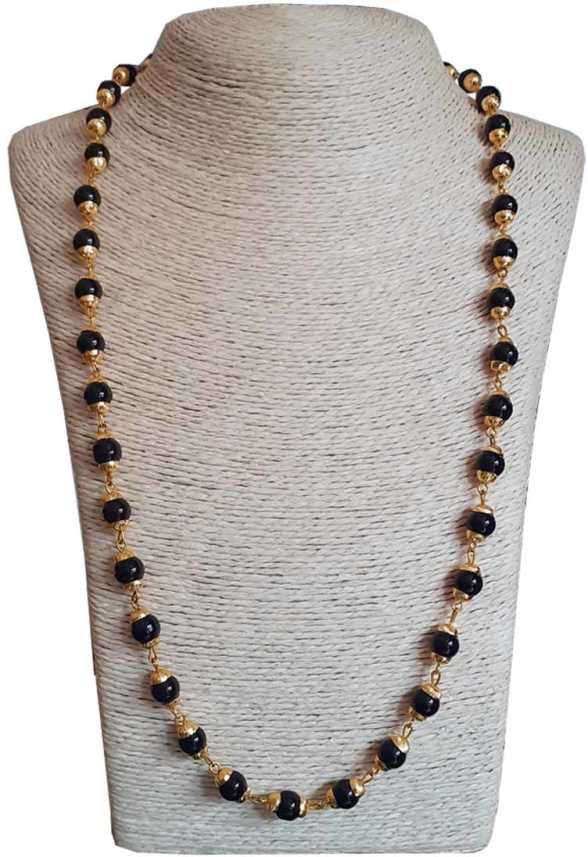 Rich Famous Gold Plated Crystal Onyx Beads Mala Onyx Stone Necklace Price In India Buy Rich Famous Gold Plated Crystal Onyx Beads Mala Onyx Stone Necklace Online At Best