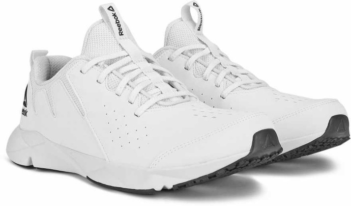 reebok men's white running shoes