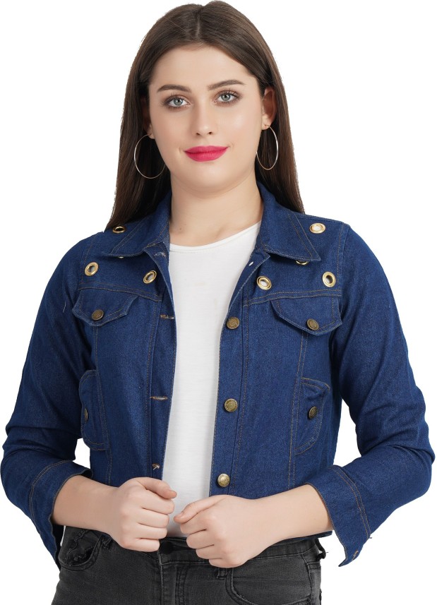 half denim jackets for womens online