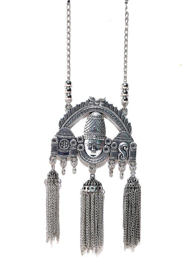 Fashion Factory Oxidized Silver Choker 