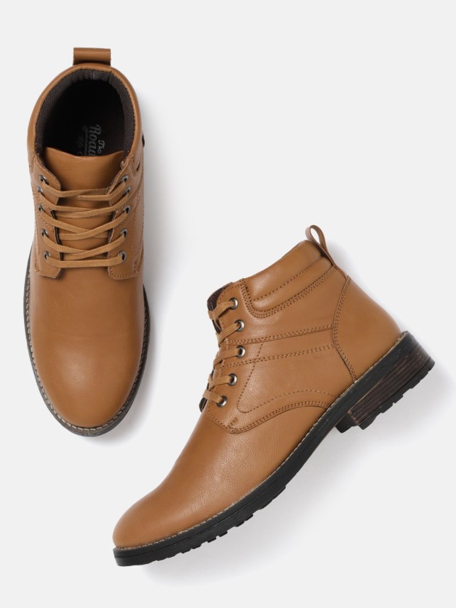 roadster mid top flat boots