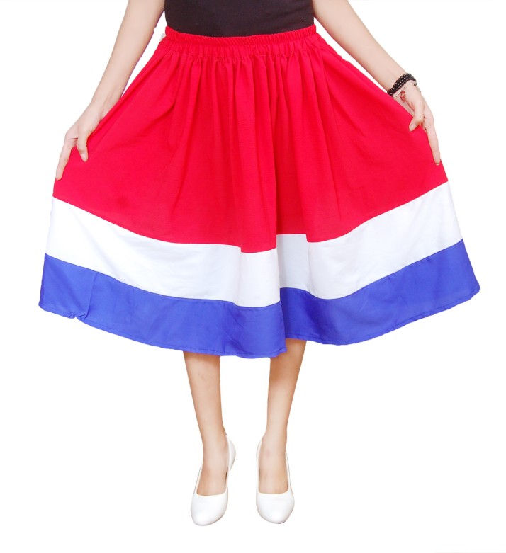 red white blue skirt