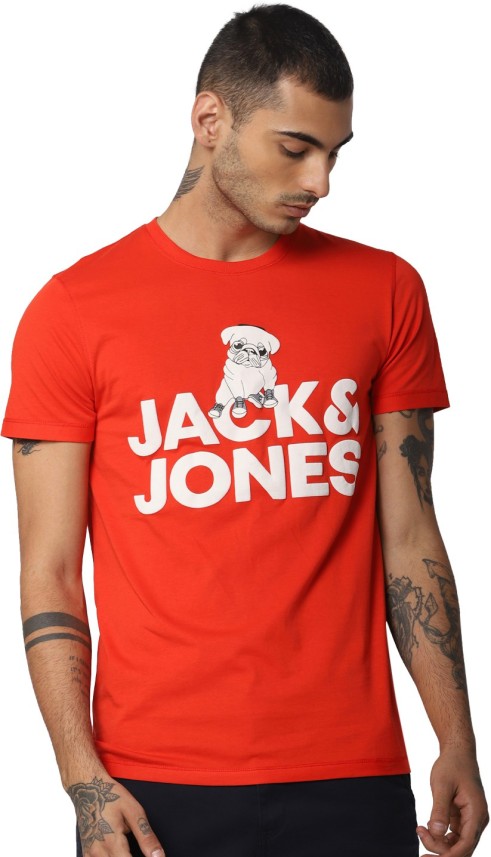 jack and jones red t shirt