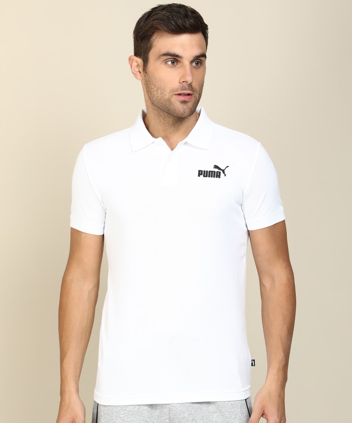 puma white collar t shirt