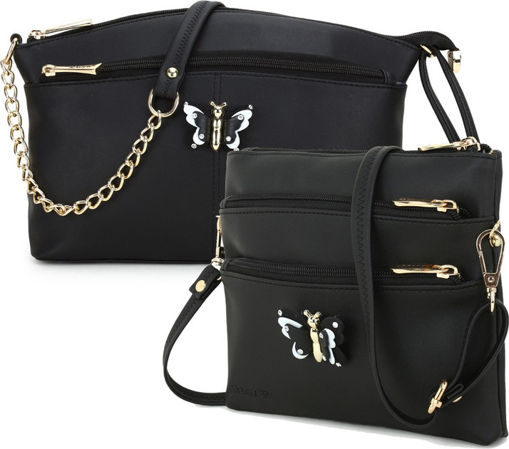 Exotic Black Sling Bag SLBG-Combo30 