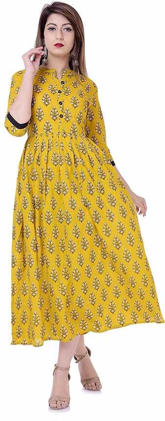 Miss Fame Women Floral Print Anarkali Kurta Buy Miss Fame Women Floral Print Anarkali Kurta Online At Best Prices In India Flipkart Com