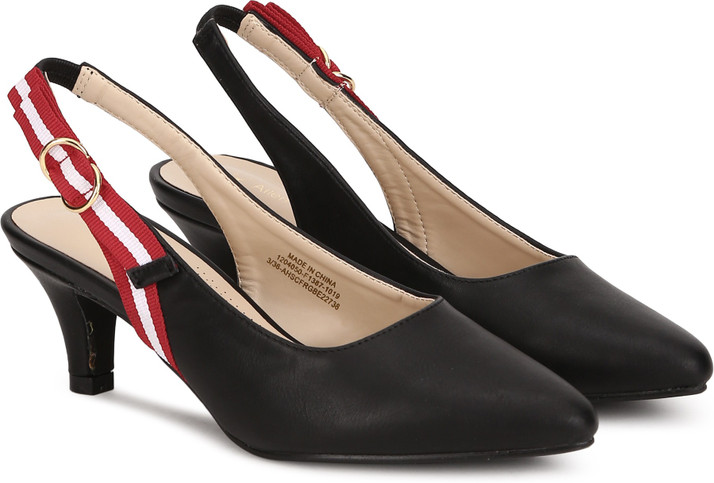 allen solly black heels