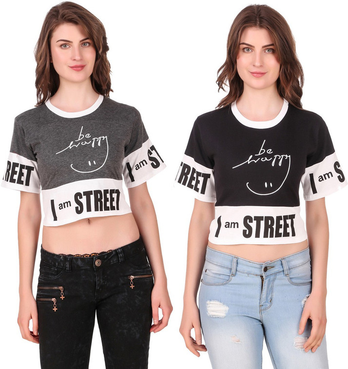 crop t shirt flipkart