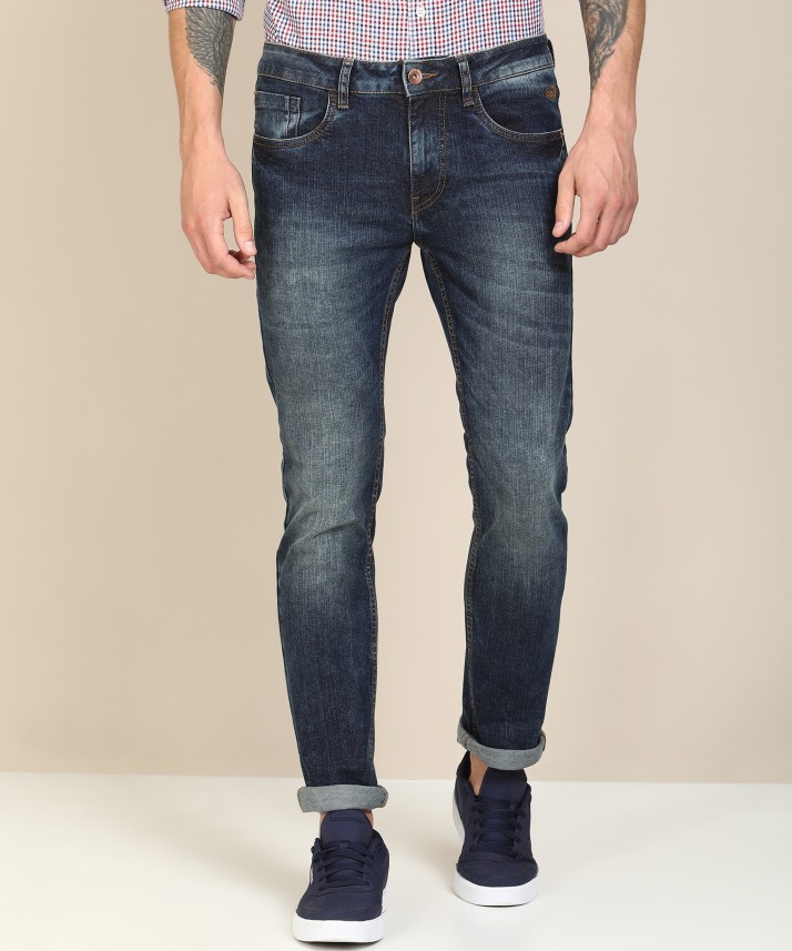 FLYING MACHINE Tapered Fit Men Blue 