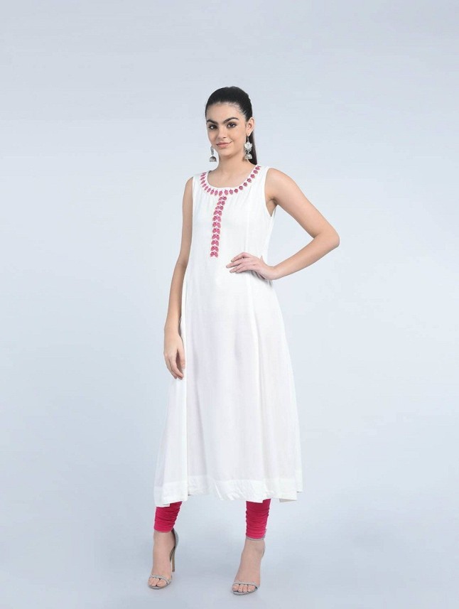 white kurta for women online