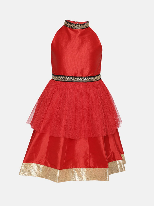 red frock for 5 year girl
