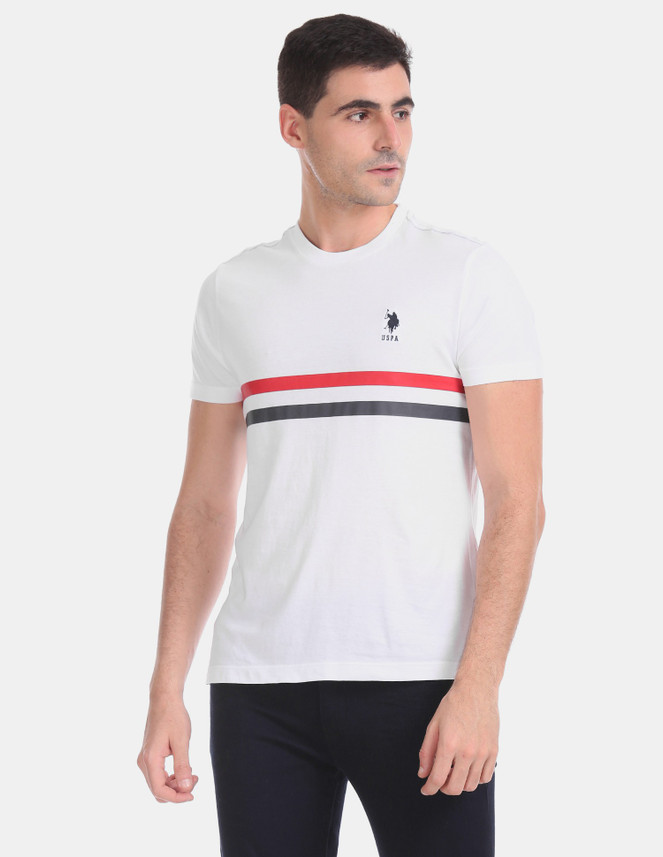 U.S. POLO ASSN. Solid Men Round Neck 