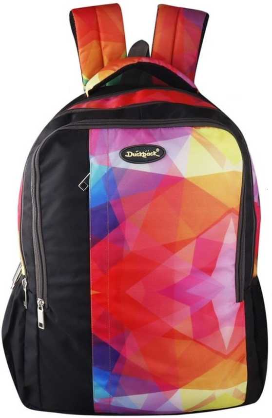Duckback Black Rainbow Color 38 Ltr Casual Bagpack School College Bag Laptop Backpack 38 L Laptop Backpack Black Rainbow Price In India Flipkart Com