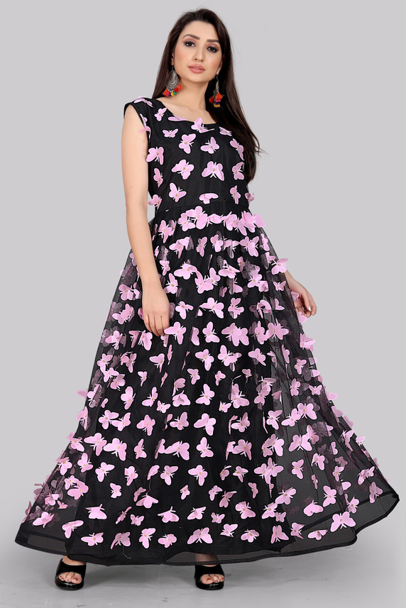 flipkart pink gown