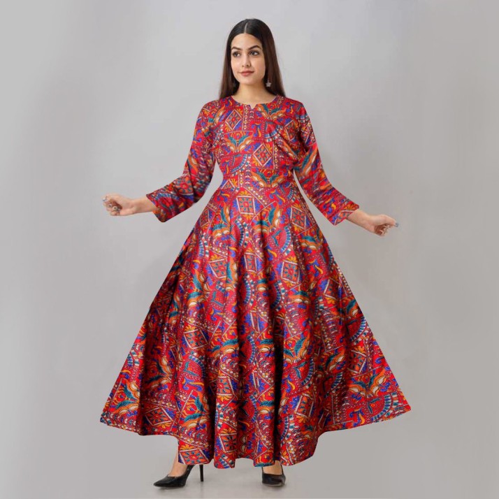 anarkali gown pattern