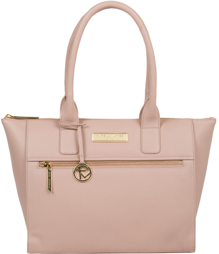 blush pink tote