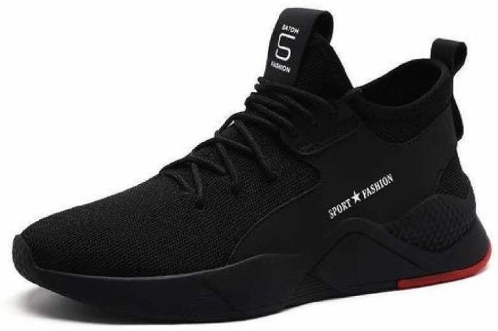 black sport shoe Running Shoes For Men 