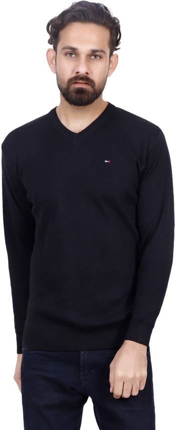 plain black sweater mens