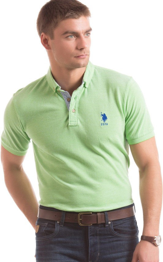 us polo green t shirt