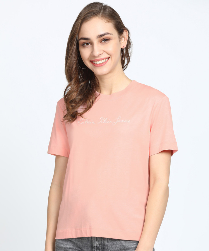 Calvin Klein Jeans Solid Women Round 