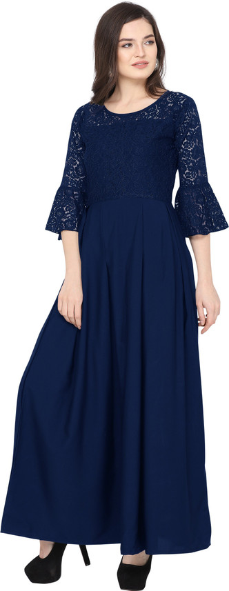 flipkart long dress