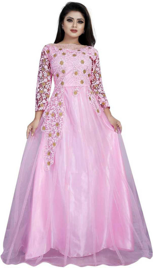 flipkart pink gown