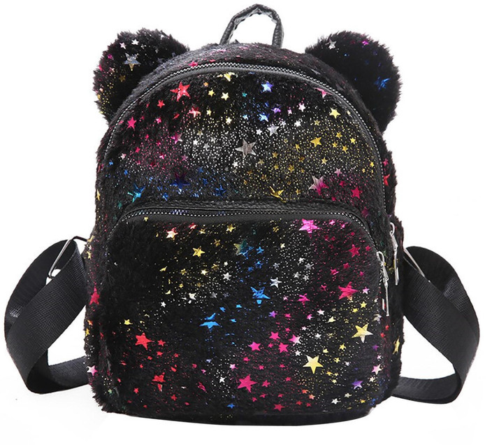 small furry backpack