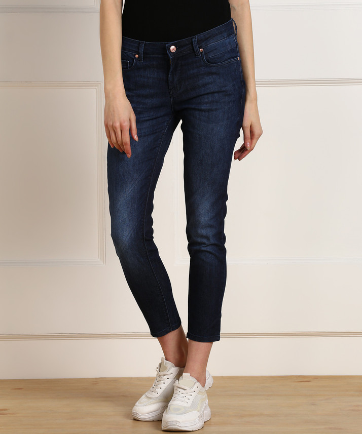 NUMERO UNO Skinny Women Dark Blue Jeans 