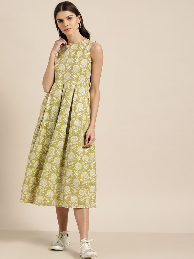 flipkart floral dresses