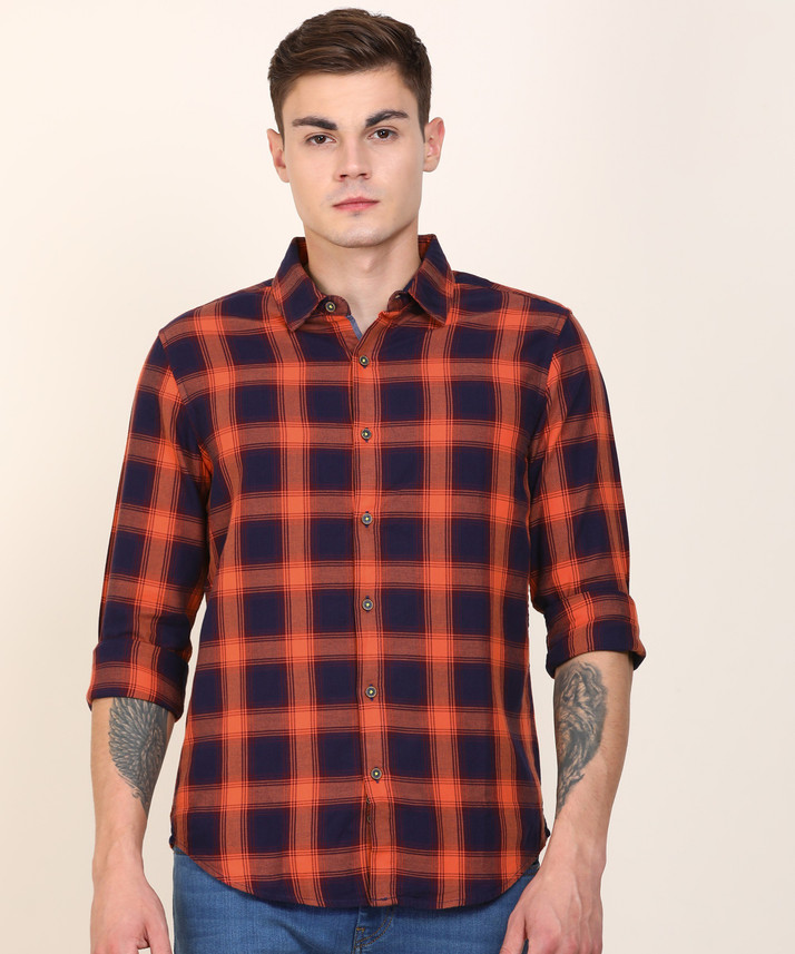 United Colors of Benetton Men Checkered 