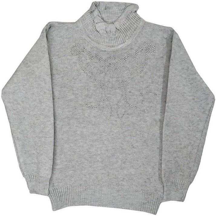 girls grey sweater