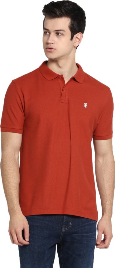 red champion shirt with logo all over