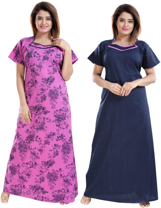 cotton nighty on flipkart