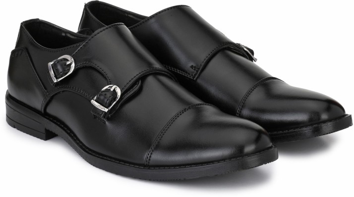 monk strap black dress shoes