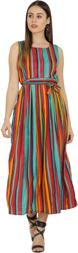 maxi multicolor dress