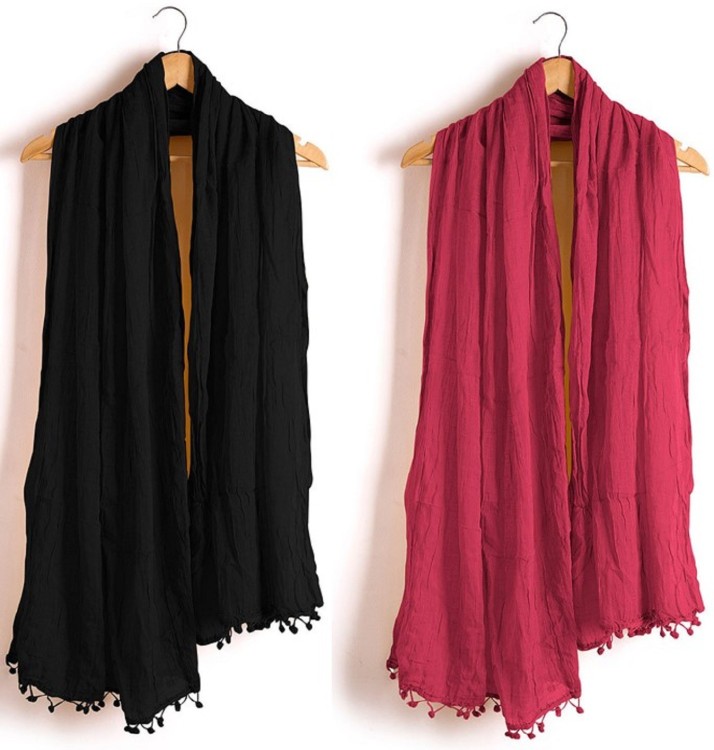 black dress with pink dupatta