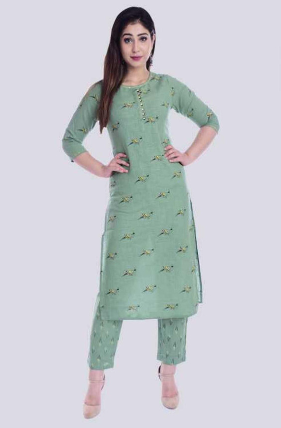 Print Kurta, Trouser/Pant \u0026 Dupatta Set 