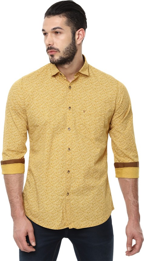 van heusen yellow shirt