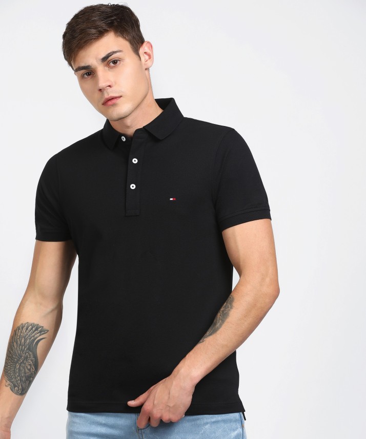 Tommy Hilfiger Black Polo T Shirt Shop, 51% OFF | empow-her.com