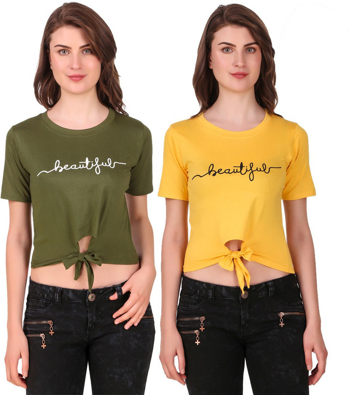 Crop top with jeans flipkart Clearance