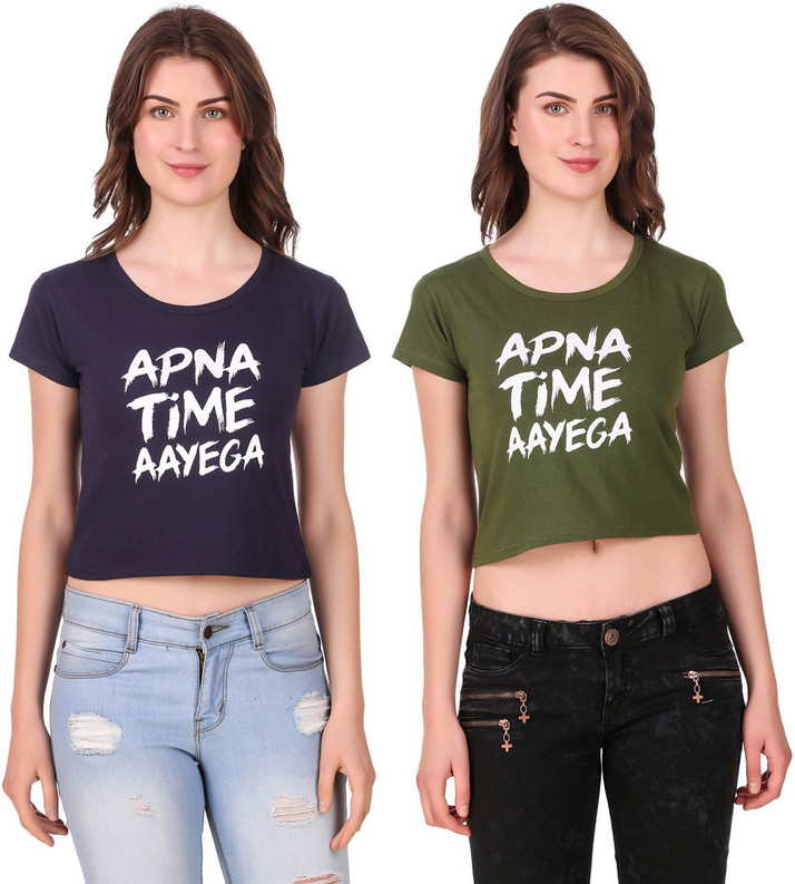 crop t shirt flipkart