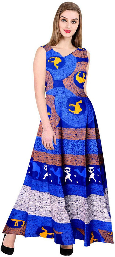 Gorangani Women Maxi Multicolor Dress 