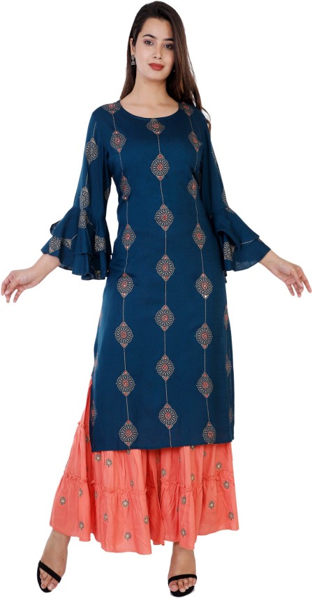 kurti sharara set flipkart