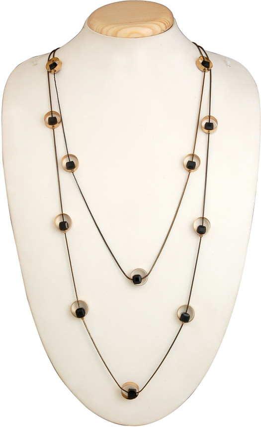 The Bling Studio Necklace Black Silver 
