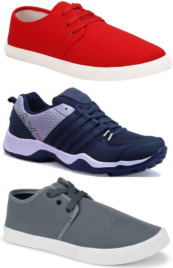 zreckers Combo Pack of 3 Casual Shoes 