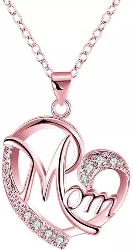 mahi Dual Heart Crystal Pendant for mom 